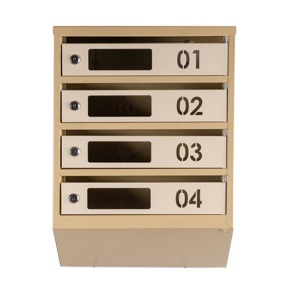 Почтовый ящик Бежевый 4 секции 55х39х20 см ГАЛЛА -
                                                        Фото 2