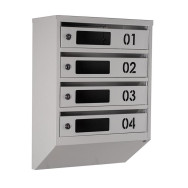 Почтовый ящик Серый 4 секции 55х39х20 см ГАЛЛА