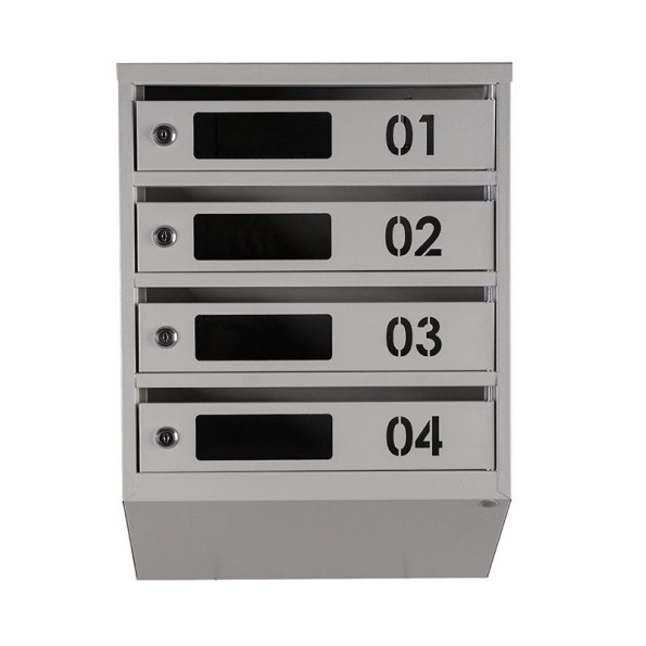 Почтовый ящик Серый 4 секции 55х39х20 см ГАЛЛА -
                                                        Фото 2