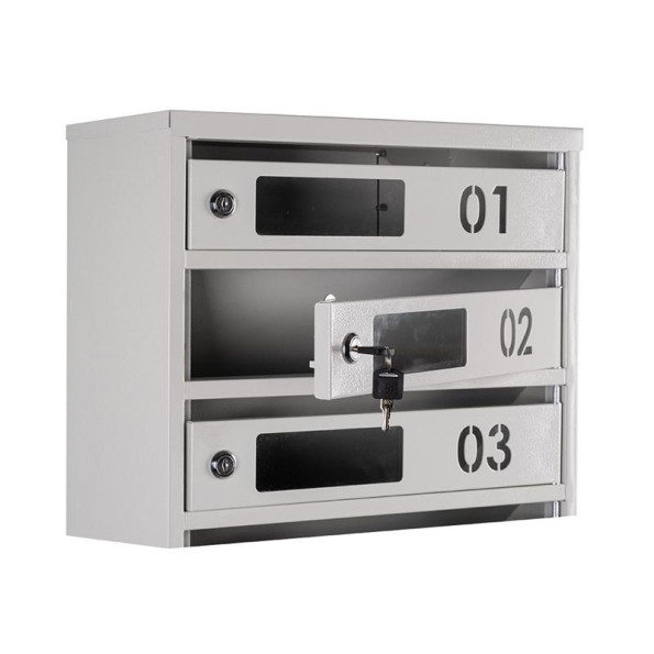 Почтовый ящик Серый 4 секции 55х39х20 см ГАЛЛА -
                                                        Фото 3