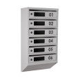 Почтовый серый ящик Серый 6 секций 75х39х20 см ГАЛЛА