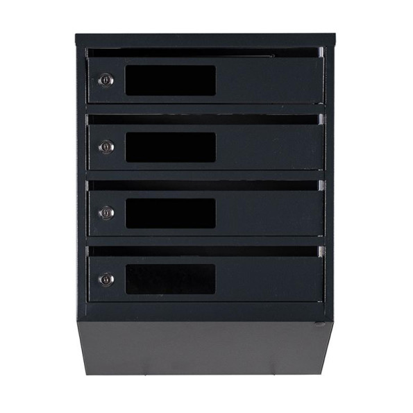 Почтовый ящик 4 секции Антрацит 55х39х20 см ГАЛЛА -
                                                        Фото 2