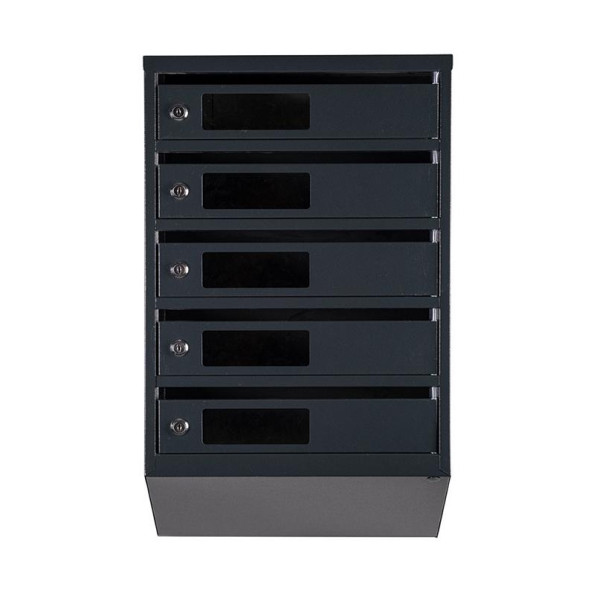Почтовый ящик Антрацит 5 секций 65х39х20 см ГАЛЛА -
                                                        Фото 2