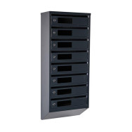 Почтовый ящик Антрацит 8 секций 95х39х20 см ГАЛЛА