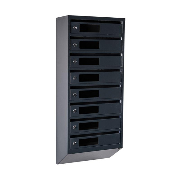 Почтовый ящик Антрацит 8 секций 95х39х20 см ГАЛЛА