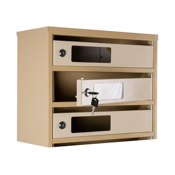 Почтовый ящик Бежевый на 6 секций 75х39х20 см ГАЛЛА -
                                                        Фото 3