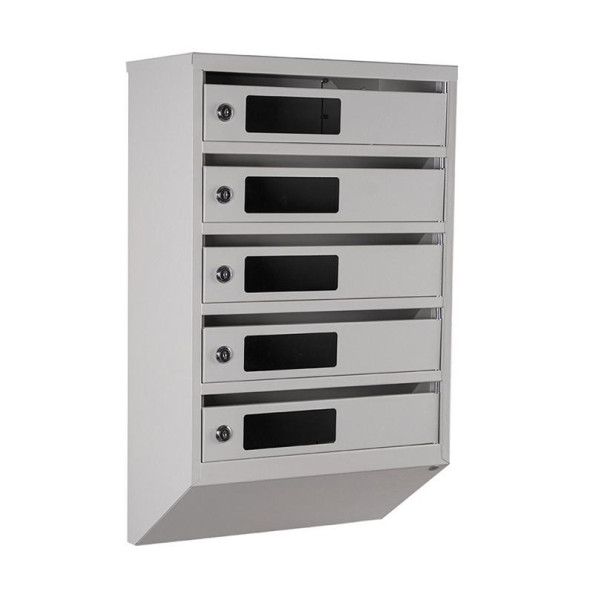 Почтовый ящик 5 секций 65х39х20 см Серый ГАЛЛА