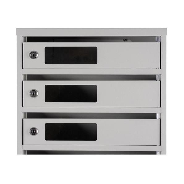 Почтовый ящик 5 секций 65х39х20 см Серый ГАЛЛА -
                                                        Фото 4