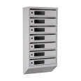 Почтовый ящик 7 секций Серый 85х39х20 см ГАЛЛА