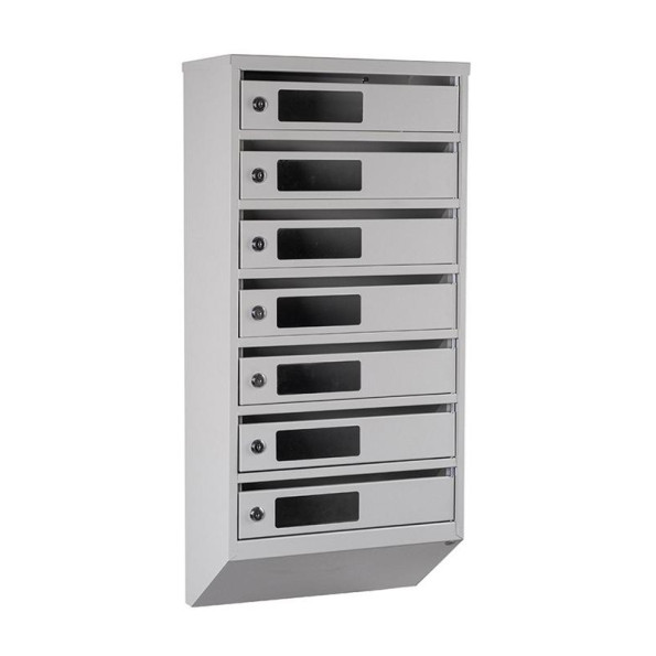 Почтовый ящик 7 секций Серый 85х39х20 см ГАЛЛА