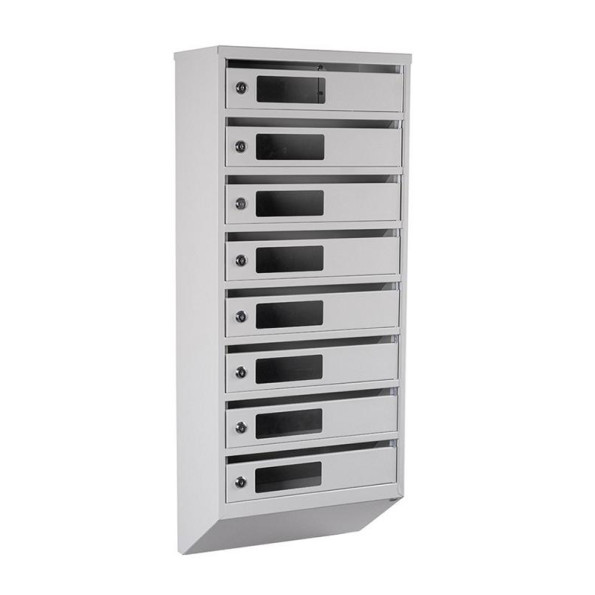 Почтовый ящик Серый 8 секций 95х39х20 см ГАЛЛА