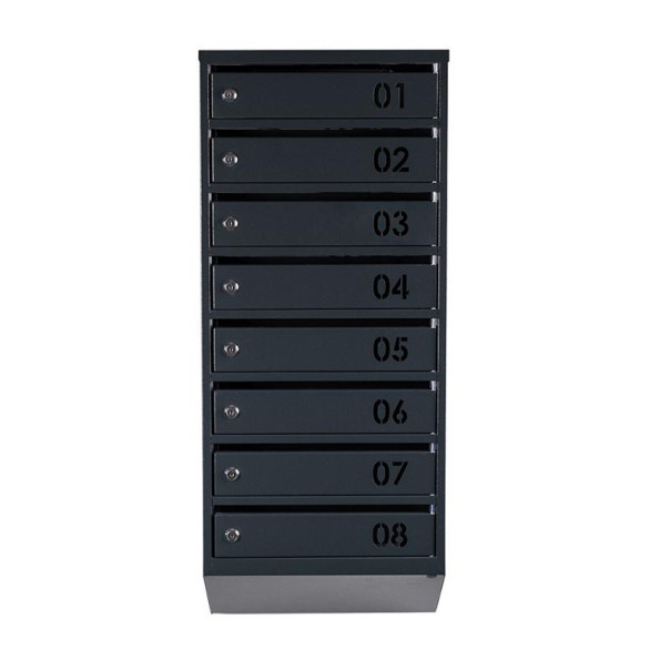 Почтовый ящик 8 секций Антрацит 95х39х20 см ГАЛЛА -
                                                        Фото 2