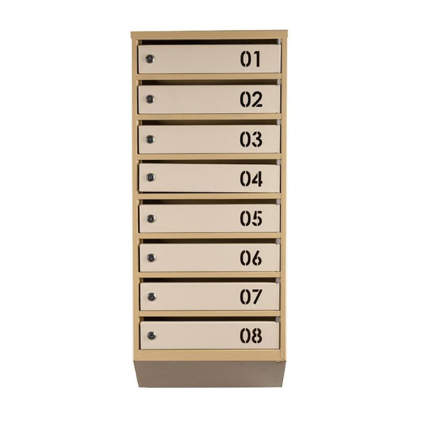 Почтовый бежевый ящик 8 секций 95х39х20 см ГАЛЛА -
                                                        Фото 2