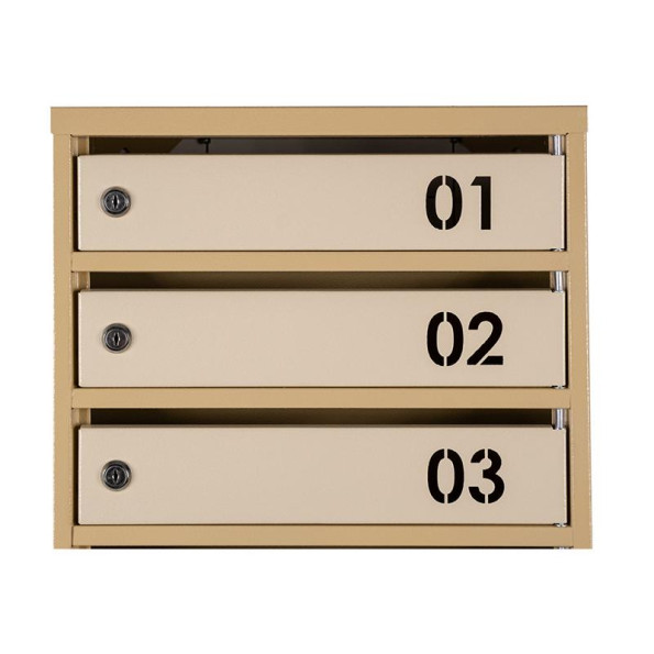 Почтовый бежевый ящик 9 секций 105х39х20 см ГАЛЛА -
                                                        Фото 4