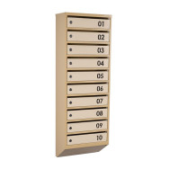 Почтовый бежевый ящик 9 секций 115х39х20 см ГАЛЛА