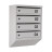 Почтовый ящик 4 секции Серый 55х39х20 см ГАЛЛА
