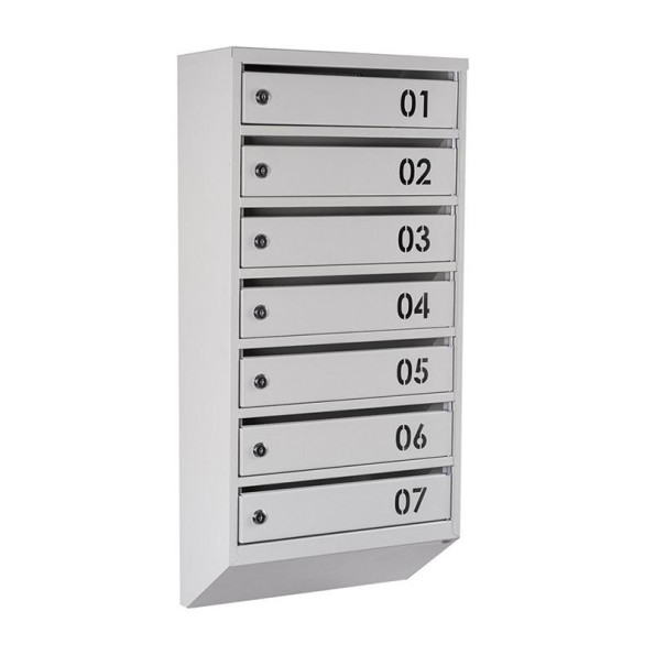 Почтовый ерый ящик 7 секций 85х39х20 см ГАЛЛА