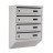 Почтовый серый ящик 4 секции 55х39х20 см ГАЛЛА