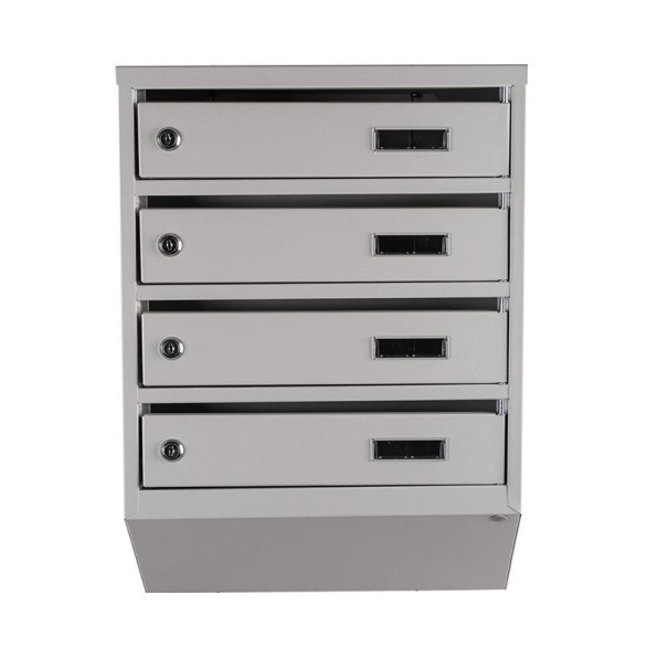 Почтовый серый ящик 4 секции 55х39х20 см ГАЛЛА -
                                                        Фото 2