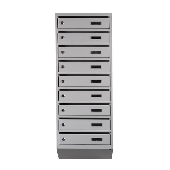 Почтовый серый ящик 9 секций 105х39х20 см ГАЛЛА -
                                                        Фото 2