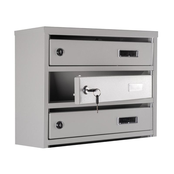 Почтовый серый ящик 9 секций 105х39х20 см ГАЛЛА -
                                                        Фото 3