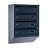 Почтовый ящик 4 секции Антрацит 55х39х20 см ГАЛЛА