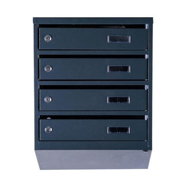 Почтовый ящик 4 секции Антрацит 55х39х20 см ГАЛЛА -
                                                        Фото 2