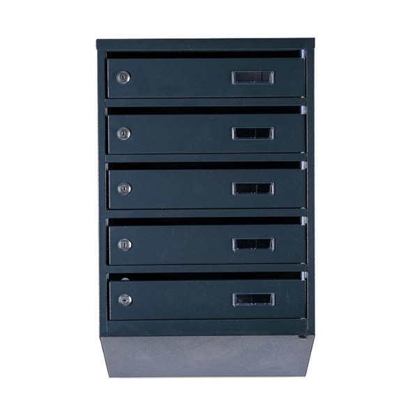 Почтовый ящик 5 секций Антрацит 65х39х20 см ГАЛЛА -
                                                        Фото 2