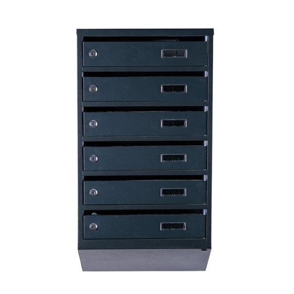 Почтовый ящик 6 секций Антрацит 75х39х20 см ГАЛЛА -
                                                        Фото 2