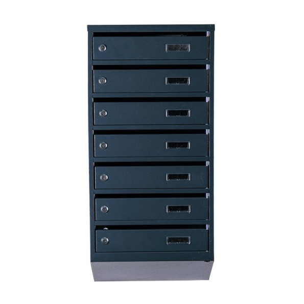 Почтовый ящик 7 секций Антрацит 85х39х20 см ГАЛЛА -
                                                        Фото 2