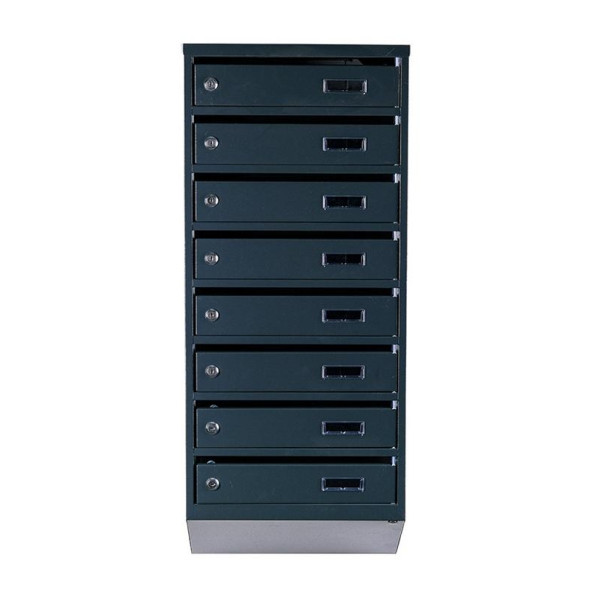 Почтовый ящик 8 секций Антрацит 95х39х20 см ГАЛЛА -
                                                        Фото 2