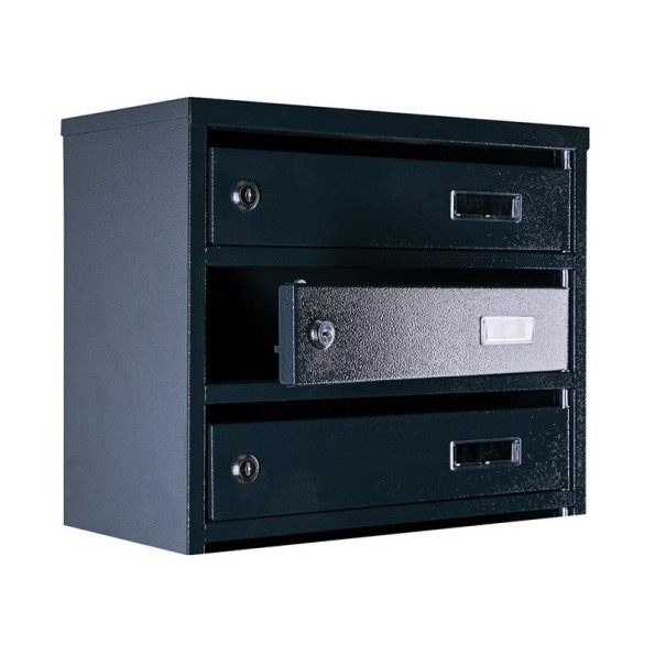 Почтовый ящик 9 секций Антрацит 105х39х20 см ГАЛЛА -
                                                        Фото 3