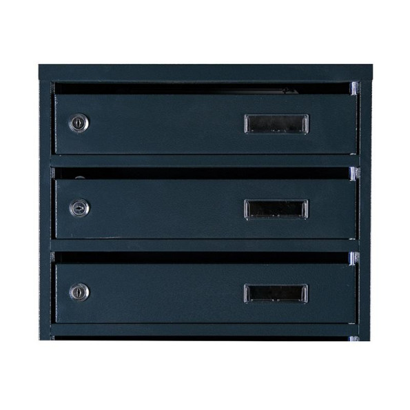 Почтовый ящик 9 секций Антрацит 105х39х20 см ГАЛЛА -
                                                        Фото 4