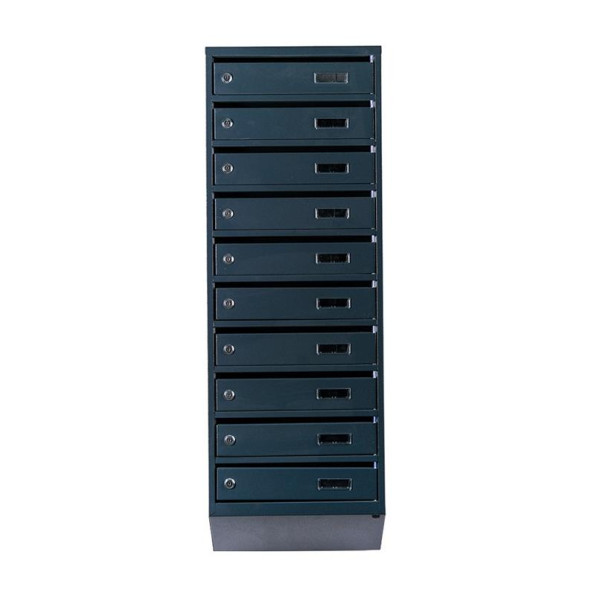 Почтовый ящик 9 секций Антрацит 115х39х20 см ГАЛЛА -
                                                        Фото 2