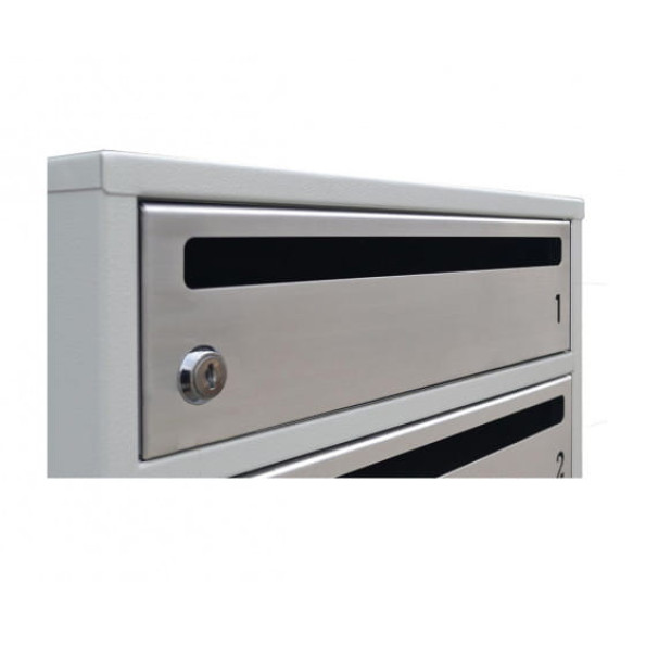 Почтовый ящик на 6 секций 67.5х39х25 см Серый ГАЛЛА -
                                                        Фото 3