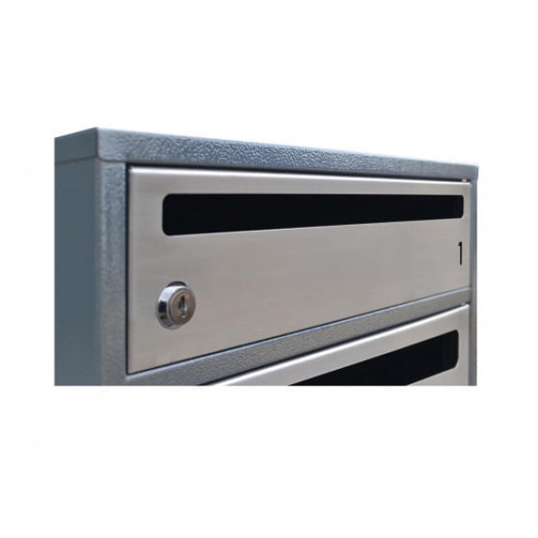 Почтовый ящик на 6 секций 67.5х39х25 см Антрацит ГАЛЛА -
                                                        Фото 3