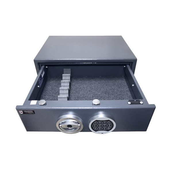 Сейф пістолетний GRIFFON 50E на 3 зброї Сірий -
                                                        Фото 3