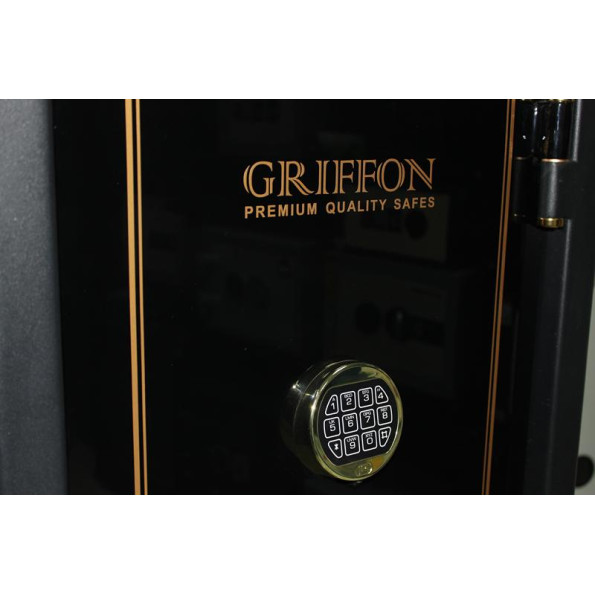 Сейф збройовий GRIFFON 160E OSS GOLD на 13 зброй Чорний -
                                                        Фото 6