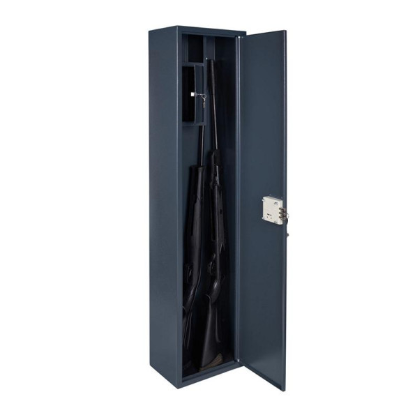 Оружейный сейф ОШМ-135КТ на 2 оружия Черный с серым -
                                                        Фото 3