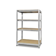 Стелаж металевий 120х120х45 см ЦИНК 4 полиці ДСП ХАРДІ для дому, гаражу Стелаж металевий 120х120х45 см ЦИНК 4 полиці ДСП ХАРДІ для дому, гаражу