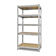 Стелаж металевий 160х90х45 см ЦИНК 5 полиць ДСП ХАРДІ для дому, гаражу Стелаж металевий 160х90х45 см ЦИНК 5 полиць ДСП ХАРДІ для дому, гаражу