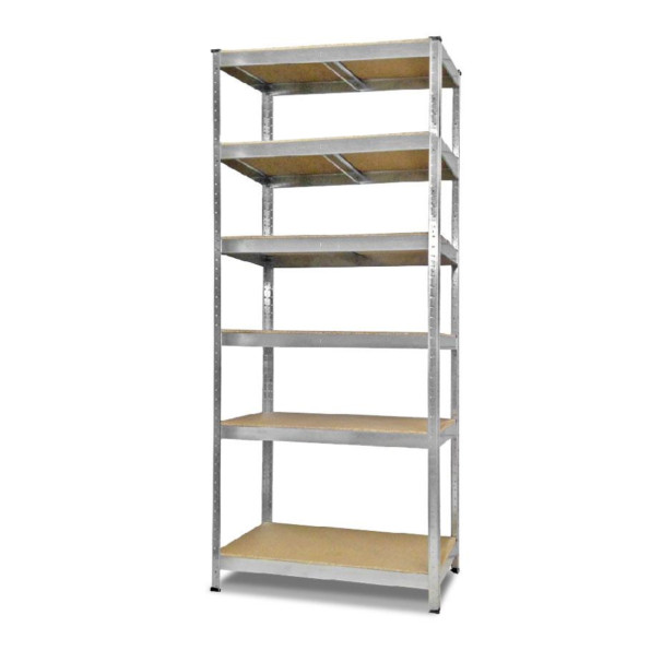 Стеллаж металлический 180х100х60 см ЦИНК 6 полок ДСП ХАРДИ для дома, гаража