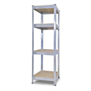 Стеллаж металлический 120х40х40 см ЦИНК 4 полки ДСП ХАРДИ для дома, гаража Стеллаж металлический 120х40х40 см ЦИНК 4 полки ДСП ХАРДИ для дома, гаража