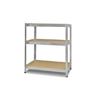 Стелаж металевий 120х80х50 см ЦИНК 3 полиці ДСП ХАРДІ для дому, гаражу