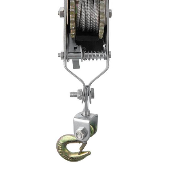 Лебідка важільна 4 тонни, 2 положення, 3.00 м x 5.5 мм трос, рабоча довжина троса 1.50 м -
                                                        Фото 5