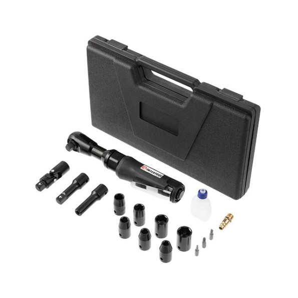 Гайковерт кутовий у кейсі + набір головок 1/2 Гайковерт кутовий у кейсі + набір головок 1/2