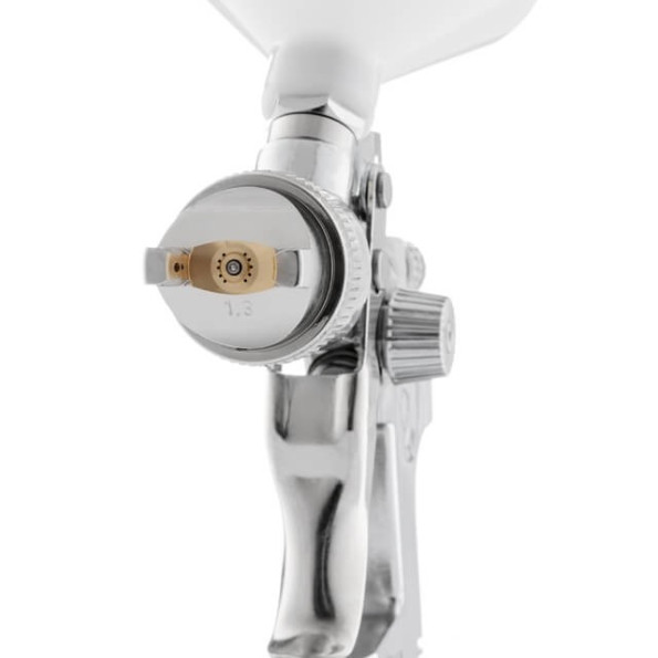 Фарбопульт пневматичний HVLP, верхній пластиковий бачок -
                                                        Фото 2