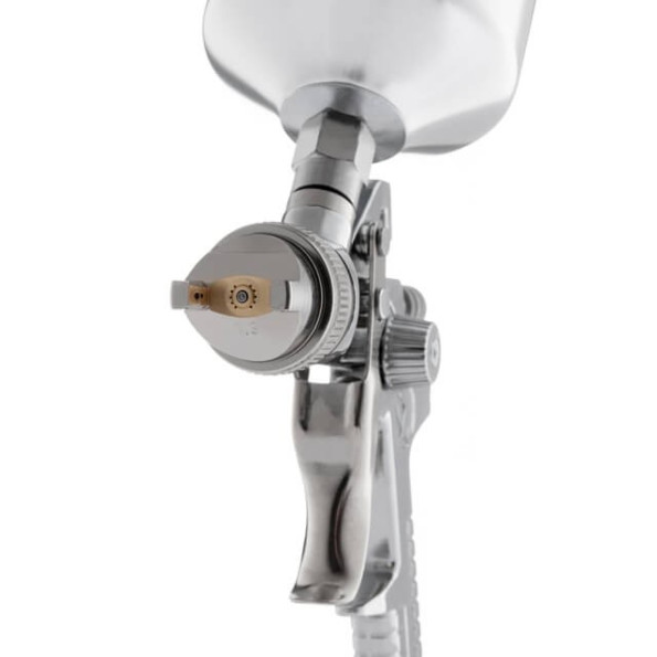 Фарбопульт пневматичний HVLP, верхній металевий бачок -
                                                        Фото 2