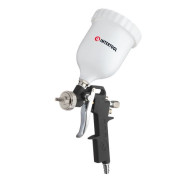 Фарбопульт пневматичний HP, форсунка 1.5мм, верхній пластиковий бачок 600мл, 3 регулювання, 5bar Фарбопульт пневматичний HP, форсунка 1.5мм, верхній пластиковий бачок 600мл, 3 регулювання, 5bar