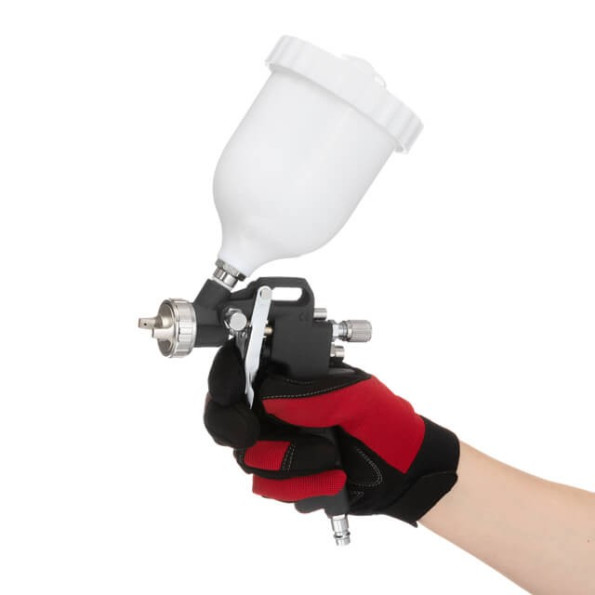 Фарбопульт пневматичний HP, форсунка 1.5мм, верхній пластиковий бачок 600мл, 3 регулювання, 5bar -
                                                        Фото 6